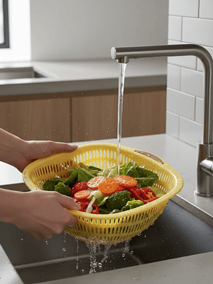 Colador Escurridor Plástico Cocina Frutas Verduras 27cm