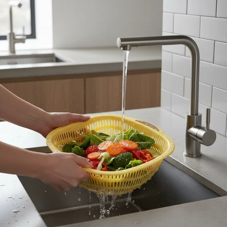 Colador Escurridor Plástico Cocina Frutas Verduras 27cm 1