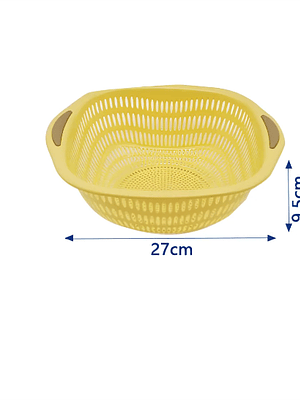 Colador Escurridor Plástico Cocina Frutas Verduras 27cm