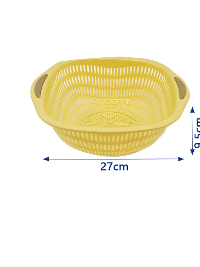 Colador Escurridor Plástico Cocina Frutas Verduras 27cm 2