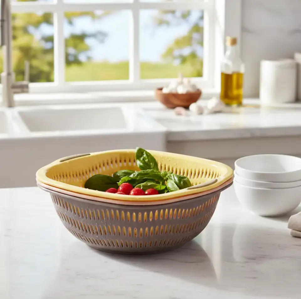 Colador Escurridor Plástico Cocina Frutas Verduras 27cm 6