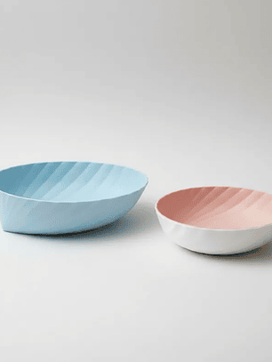 Fuente Bowl Plástico Frutero Ensaladera Diseño Moderno 27.5cm