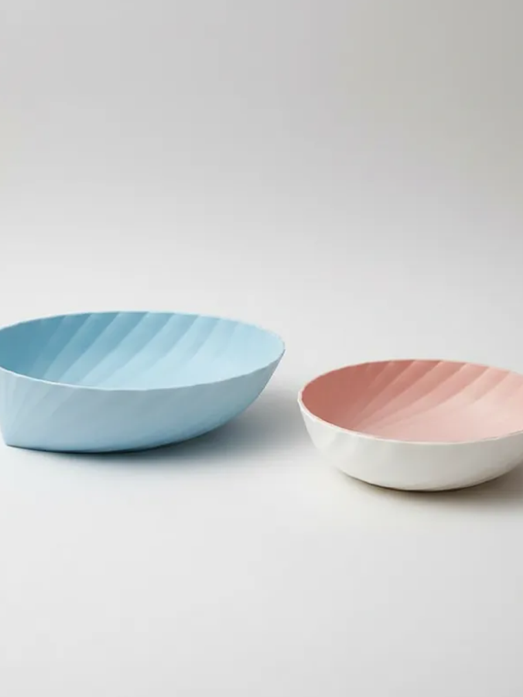 Fuente Bowl Plástico Frutero Ensaladera Diseño Moderno 27.5cm 2