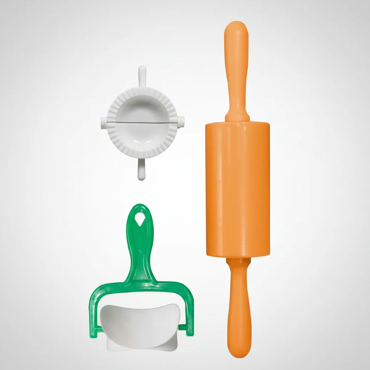 Set Repostería Usléro Cortador Molde Empanadas Plástico 3 Pzs 4