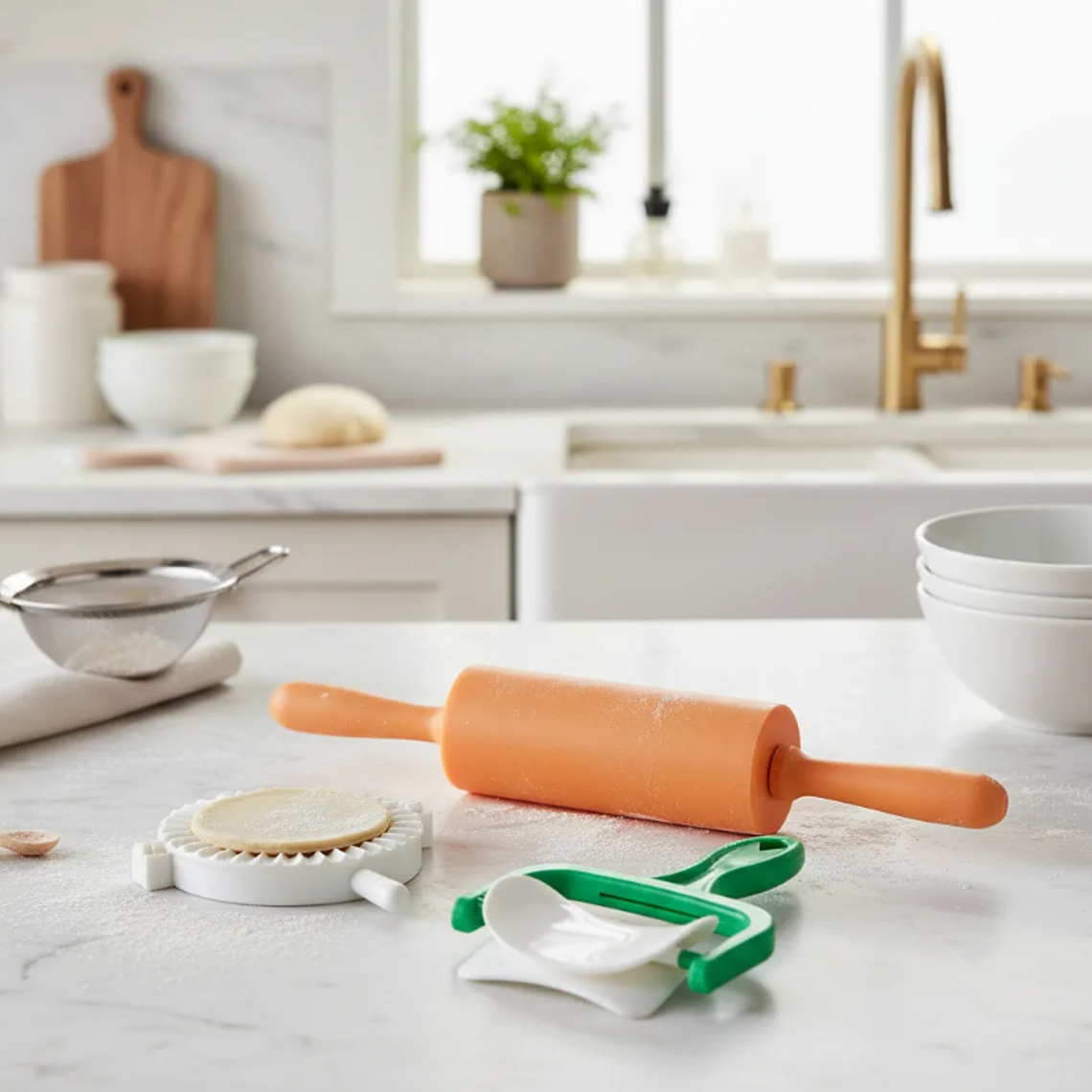 Set Repostería Usléro Cortador Molde Empanadas Plástico 3 Pzs 2