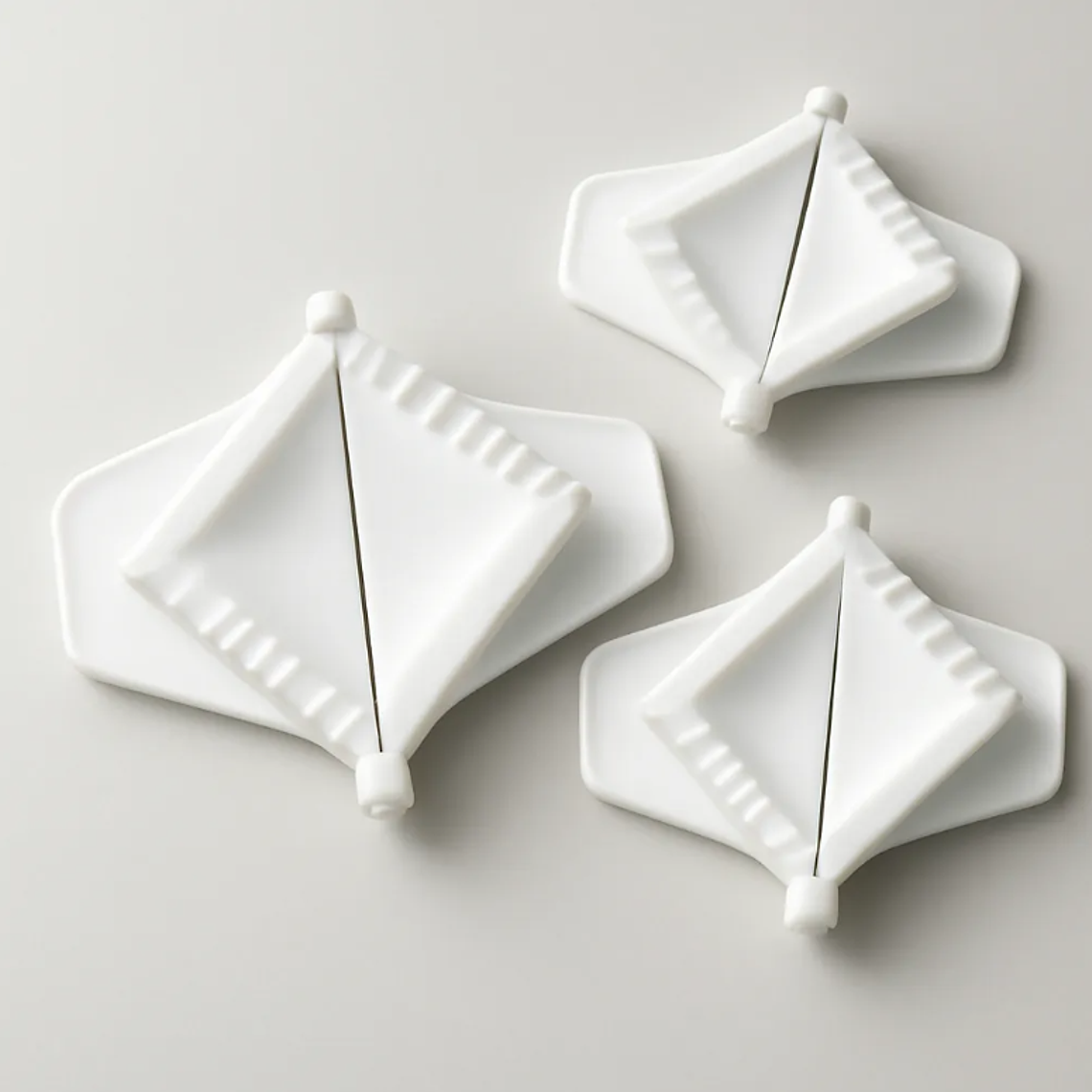 Set 3 Moldes Plásticos Para Empanadas Forma De Rombo Cocina 4