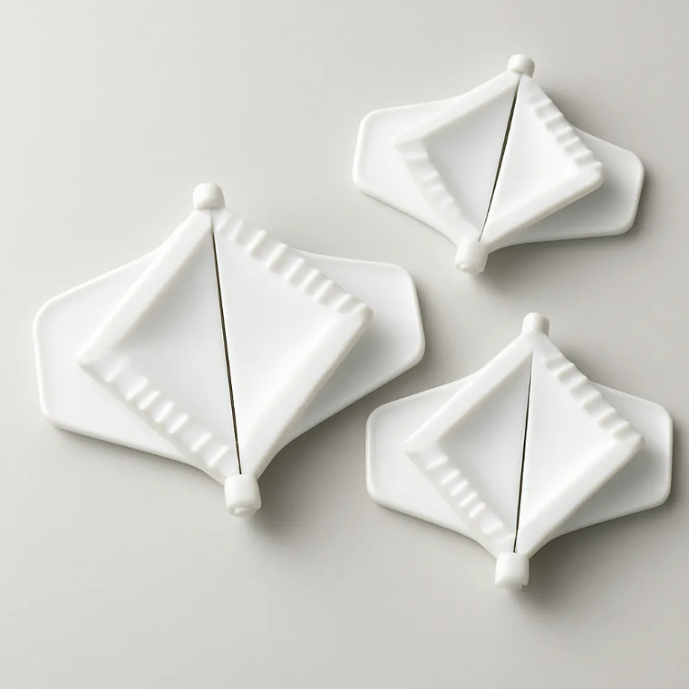 Set 3 Moldes Plásticos Para Empanadas Forma De Rombo Cocina 4