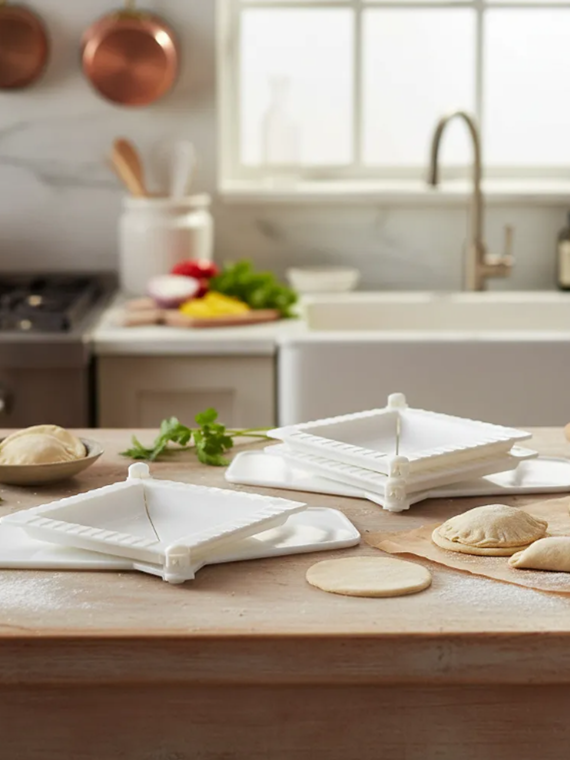 Set 3 Moldes Plásticos Para Empanadas Forma De Rombo Cocina 5