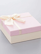 Set Caja de regalo cuadrada rosada con lazo - Miniatura 2