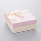 Set Caja de regalo cuadrada rosada con lazo - Miniatura 2