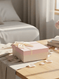 Set Caja de regalo cuadrada rosada con lazo - Miniatura 3