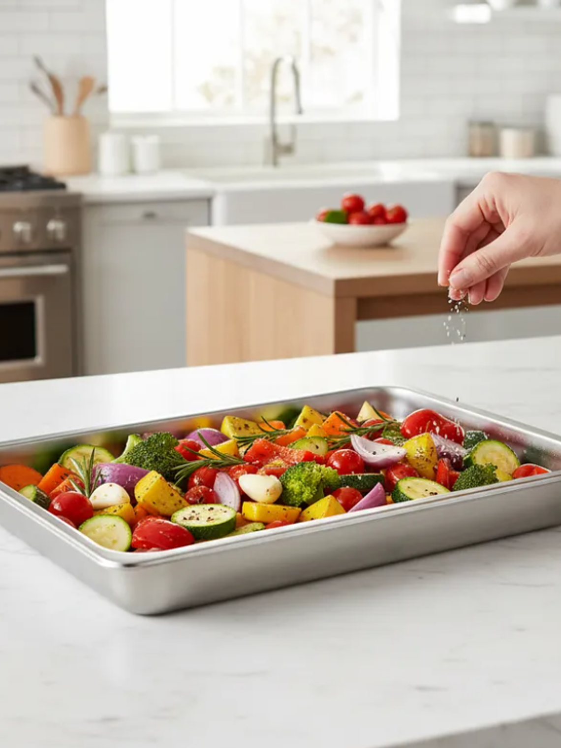 Bandeja Asadera Acero Inoxidable 60x40x7cm Rectangular 1