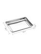 Bandeja Asadera Acero Inoxidable 60x40x7cm Rectangular - Miniatura 6