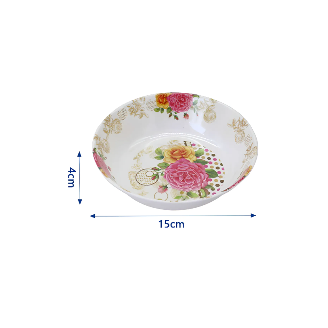  Bowl de Melamina 15cm Diseño Floral Vintage 2
