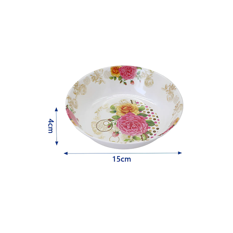  Bowl de Melamina 15cm Diseño Floral Vintage 2
