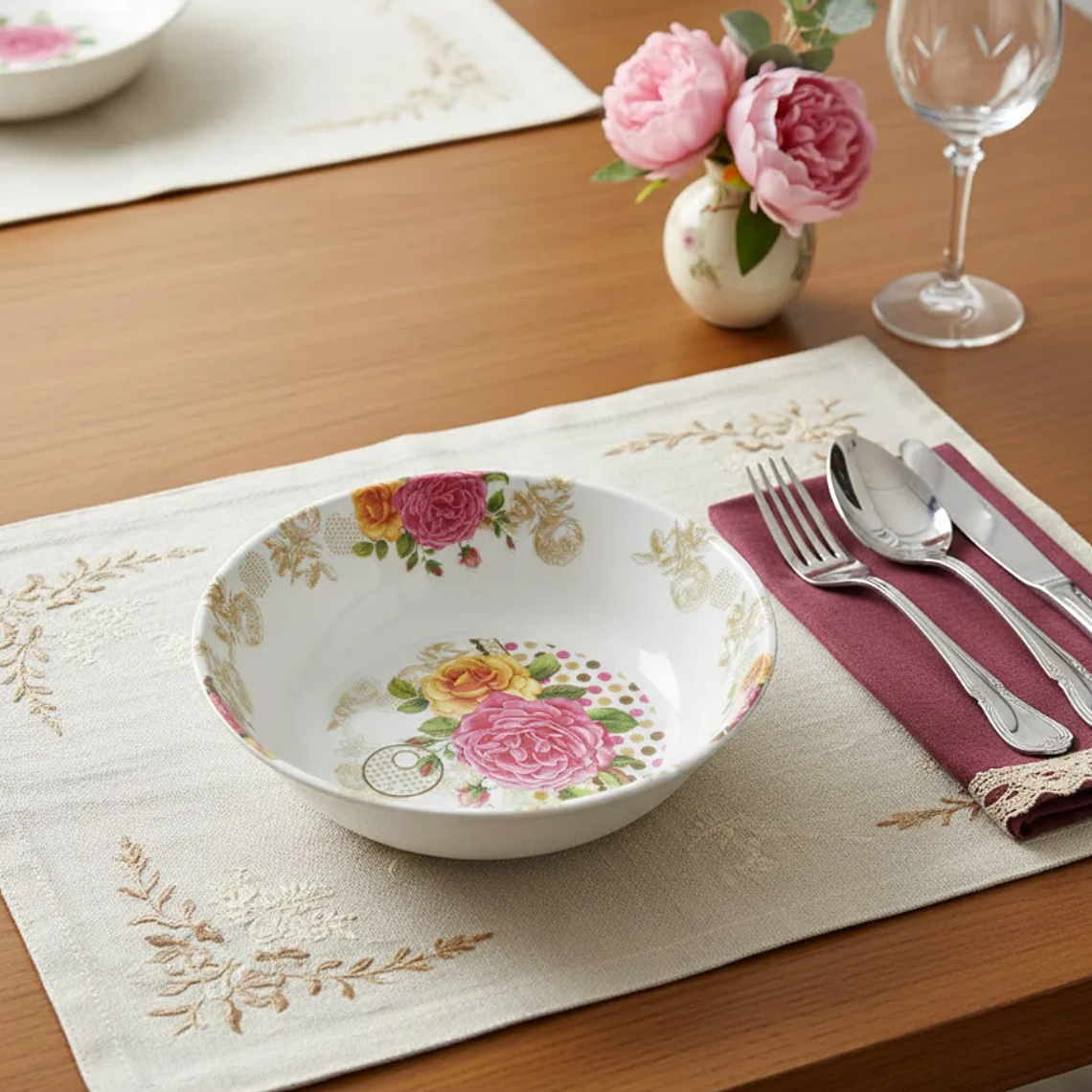  Bowl de Melamina 15cm Diseño Floral Vintage 1