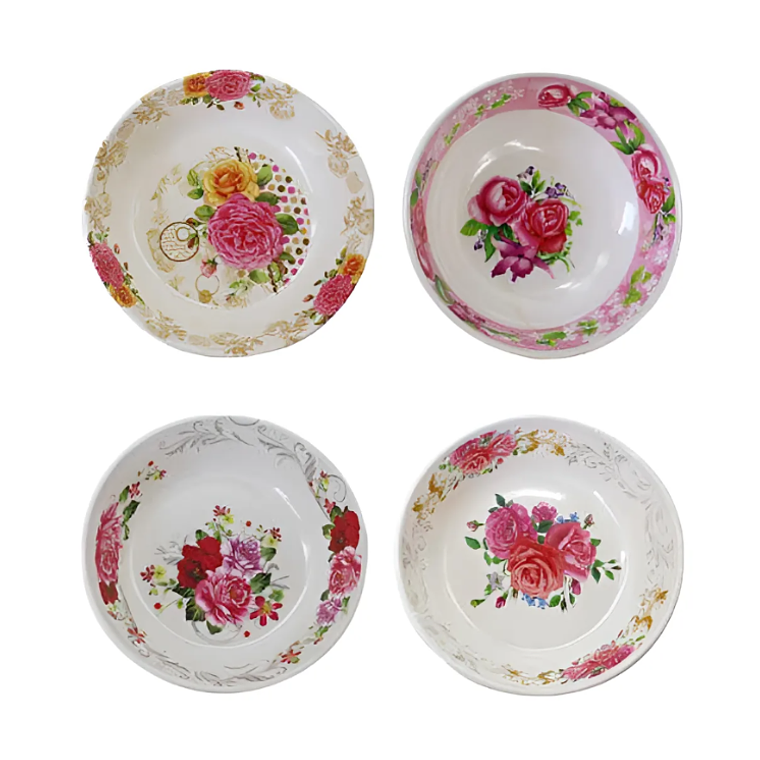  Bowl de Melamina 15cm Diseño Floral Vintage 3