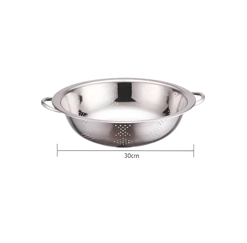 Colador Bowl Escurridor De Acero Inoxidable 30 Cm Con Asas
