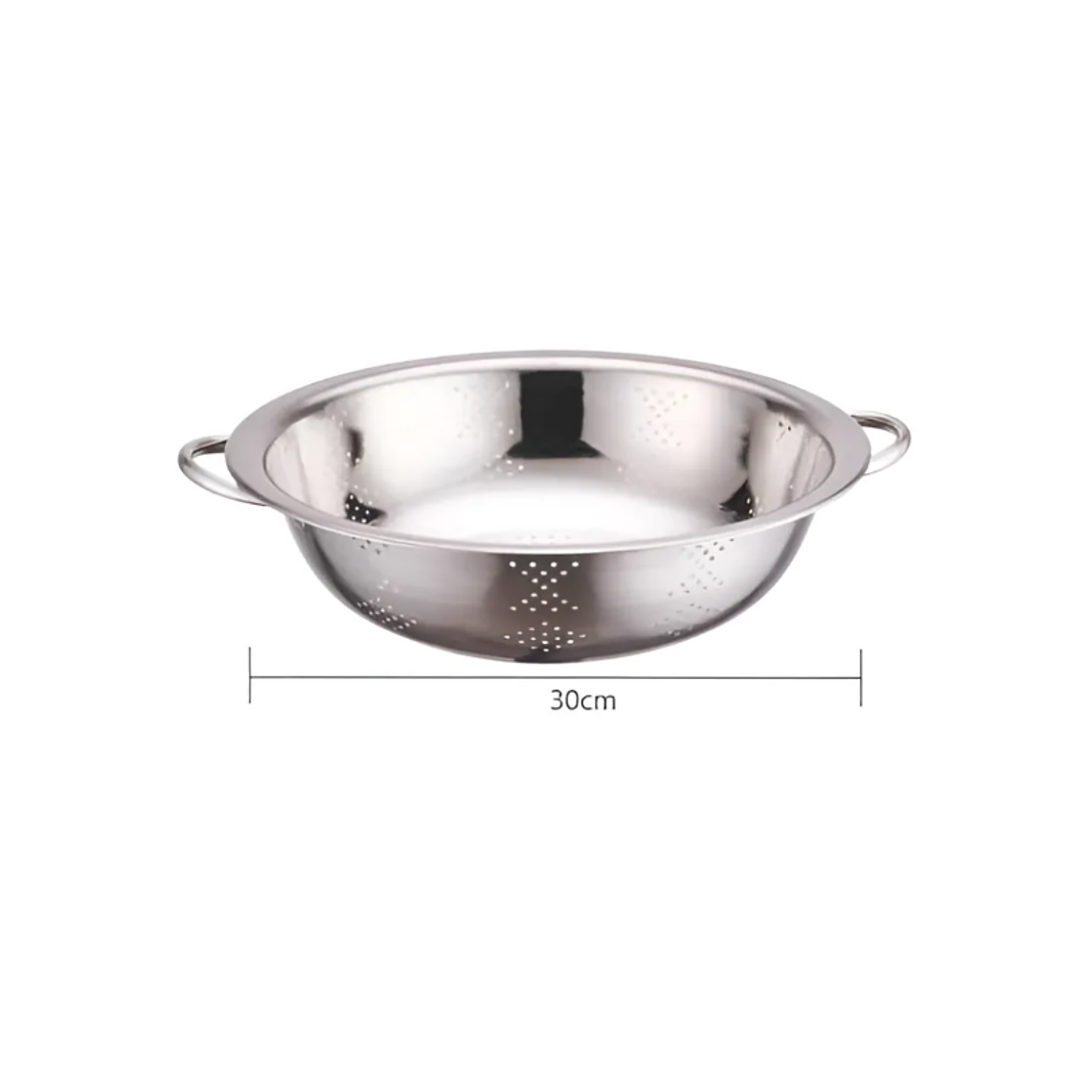 Colador Bowl Escurridor De Acero Inoxidable 30 Cm Con Asas 2
