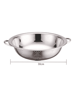 Colador Bowl Escurridor De Acero Inoxidable 30 Cm Con Asas