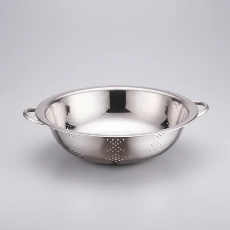 Colador Bowl Escurridor De Acero Inoxidable 30 Cm Con Asas 3