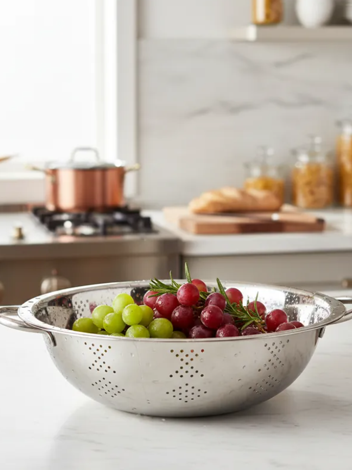 Colador Bowl Escurridor De Acero Inoxidable 30 Cm Con Asas 1