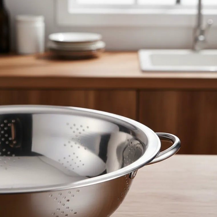 Colador Bowl Escurridor De Acero Inoxidable 30 Cm Con Asas 4