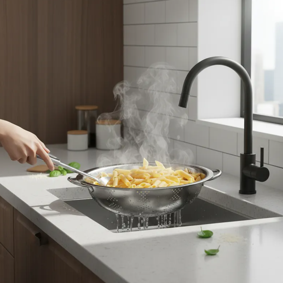 Colador Bowl Escurridor De Acero Inoxidable 30 Cm Con Asas 5