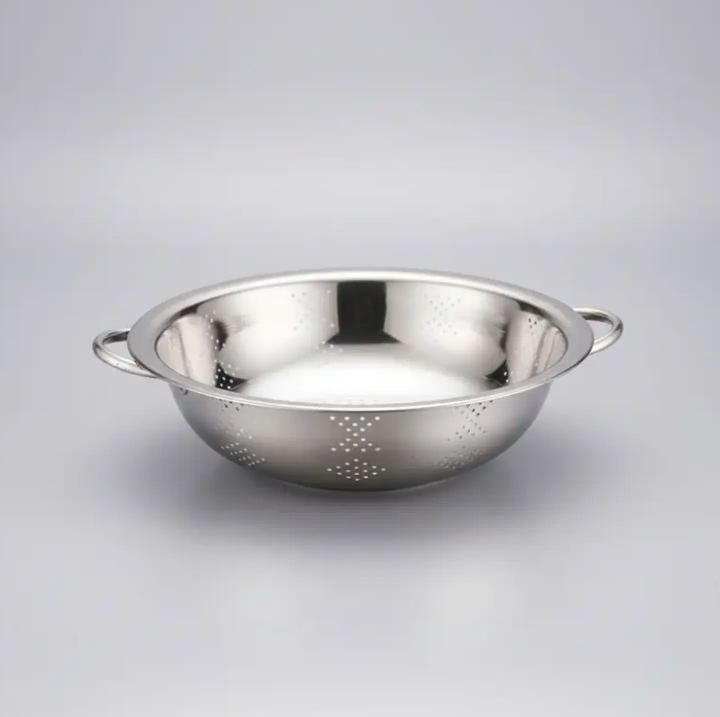 Colador de Acero Inoxidable 28cm con Asas Cocina 4