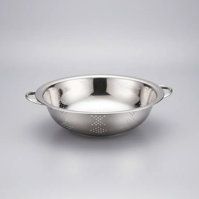 Colador De Acero Inoxidable 26cm Con Asas Cocina 3