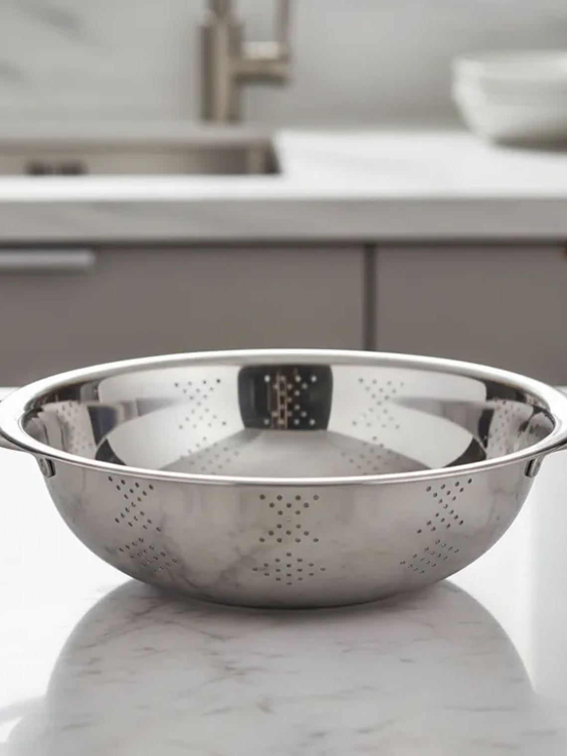 Colador De Acero Inoxidable 26cm Con Asas Cocina 5