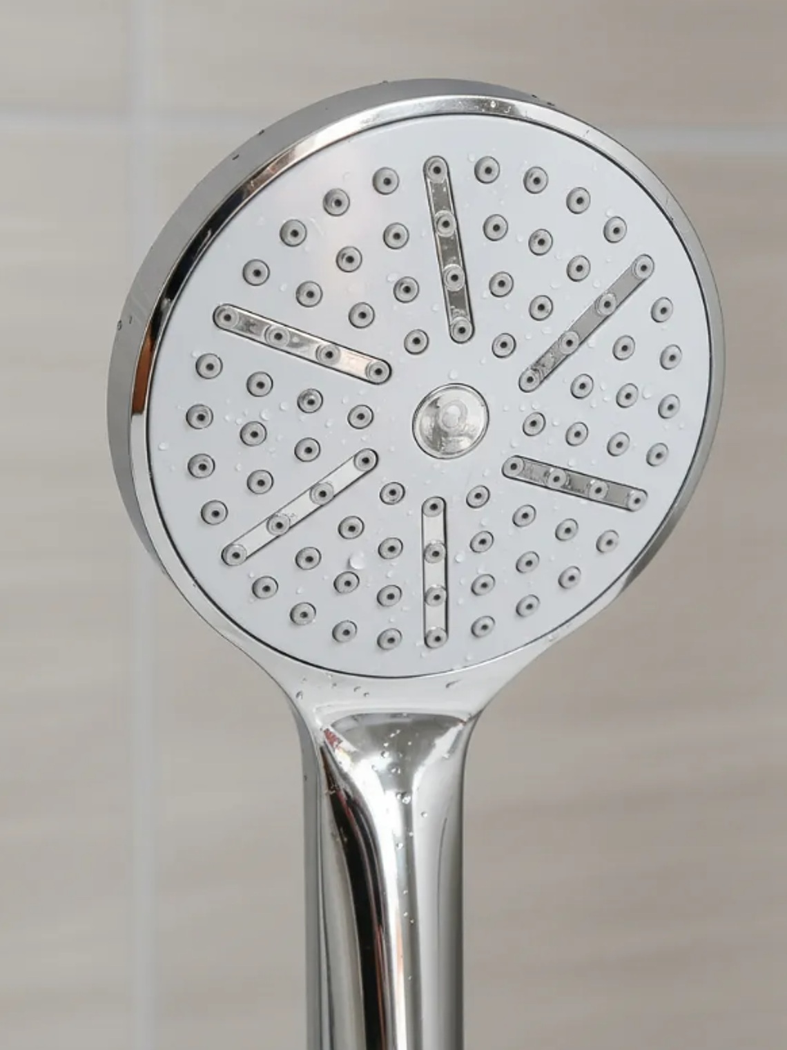 Mango de ducha redondo cromado 23cm para baño 4