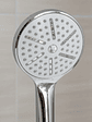 Mango de ducha redondo cromado 23cm para baño - Miniatura 4