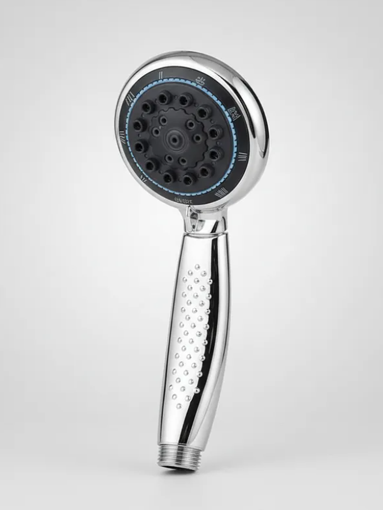 Mango de ducha multifunción cromado 22 cm 3