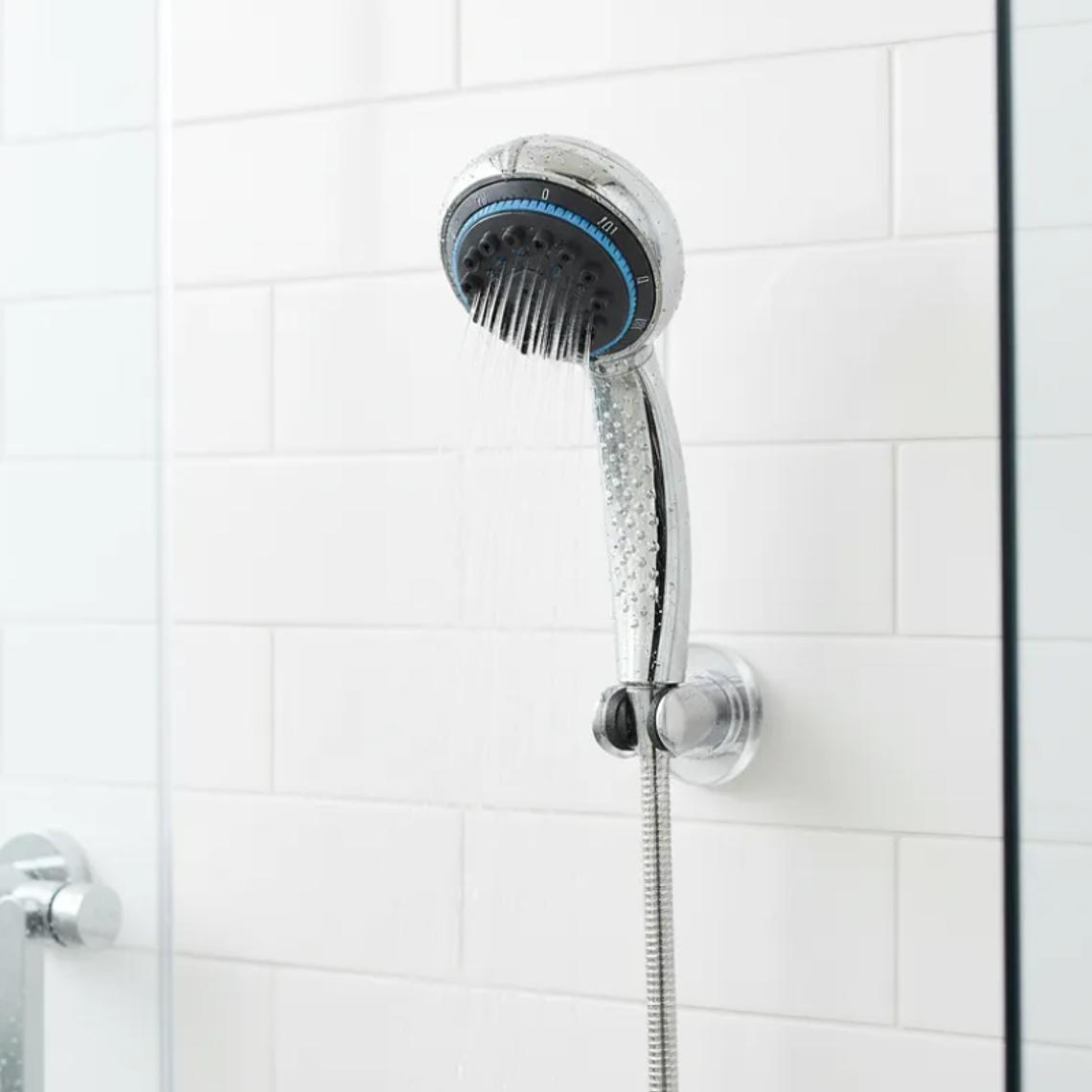 Mango de ducha multifunción cromado 22 cm 4