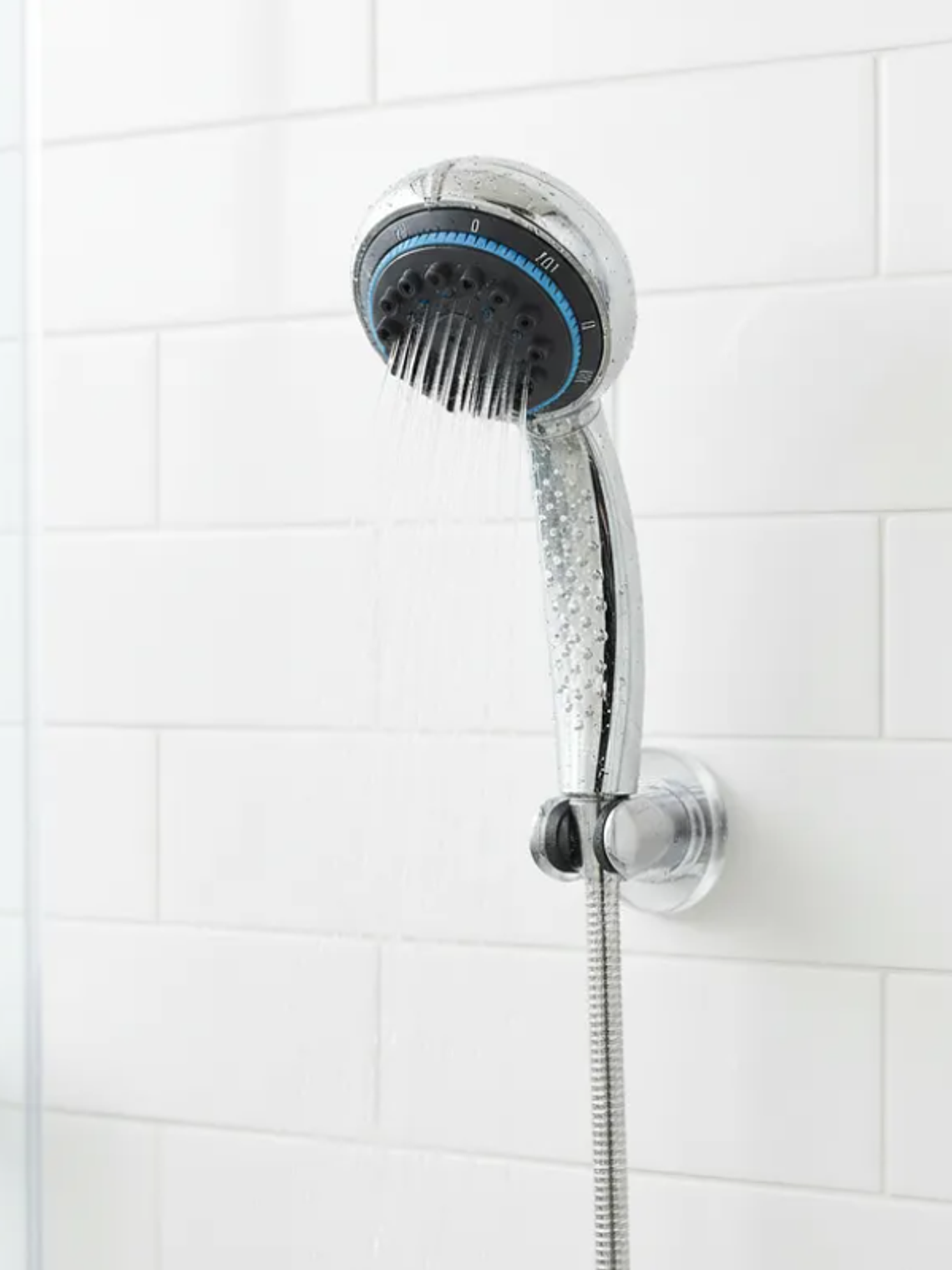 Mango de ducha multifunción cromado 22 cm 4