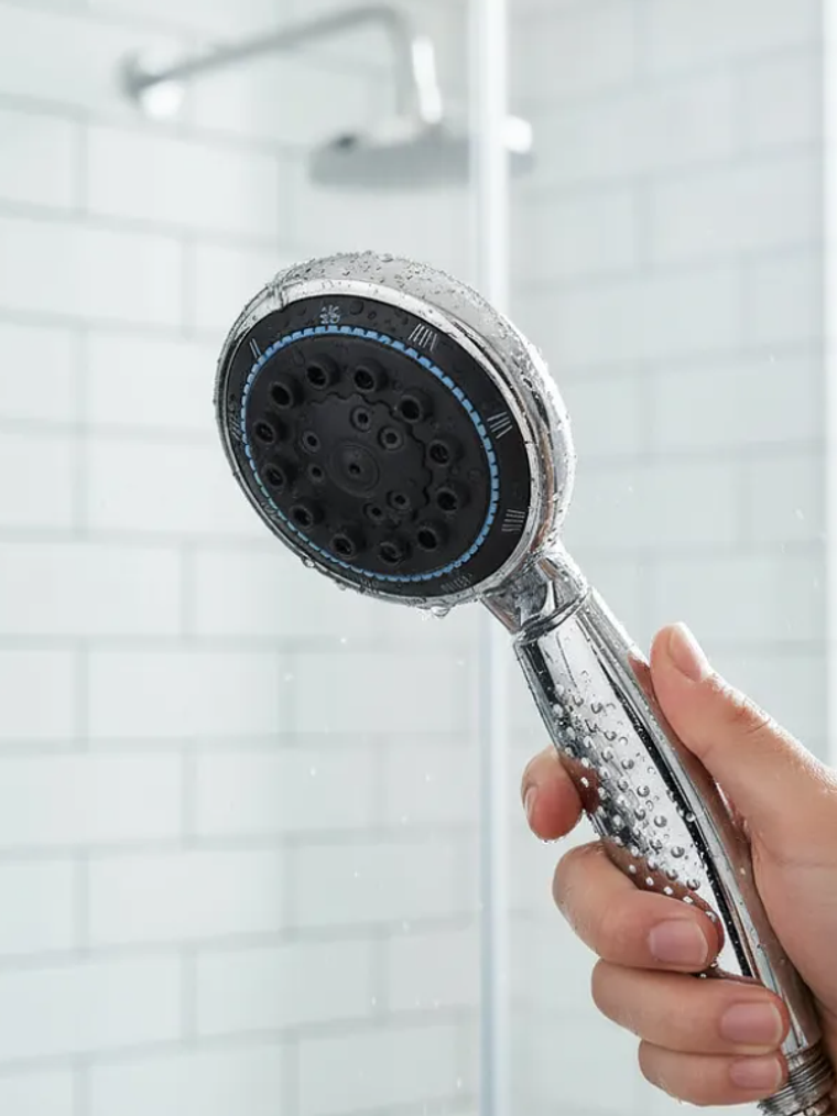 Mango de ducha multifunción cromado 22 cm 1