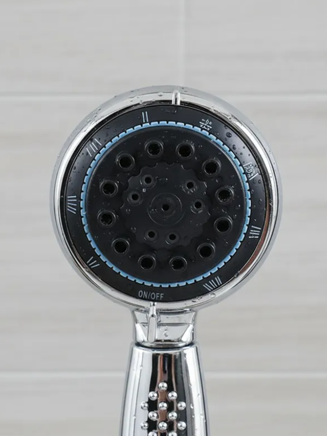 Mango de ducha multifunción cromado 22 cm 5