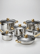 Set Ollas Acero Inoxidable 12 Piezas - Miniatura 2