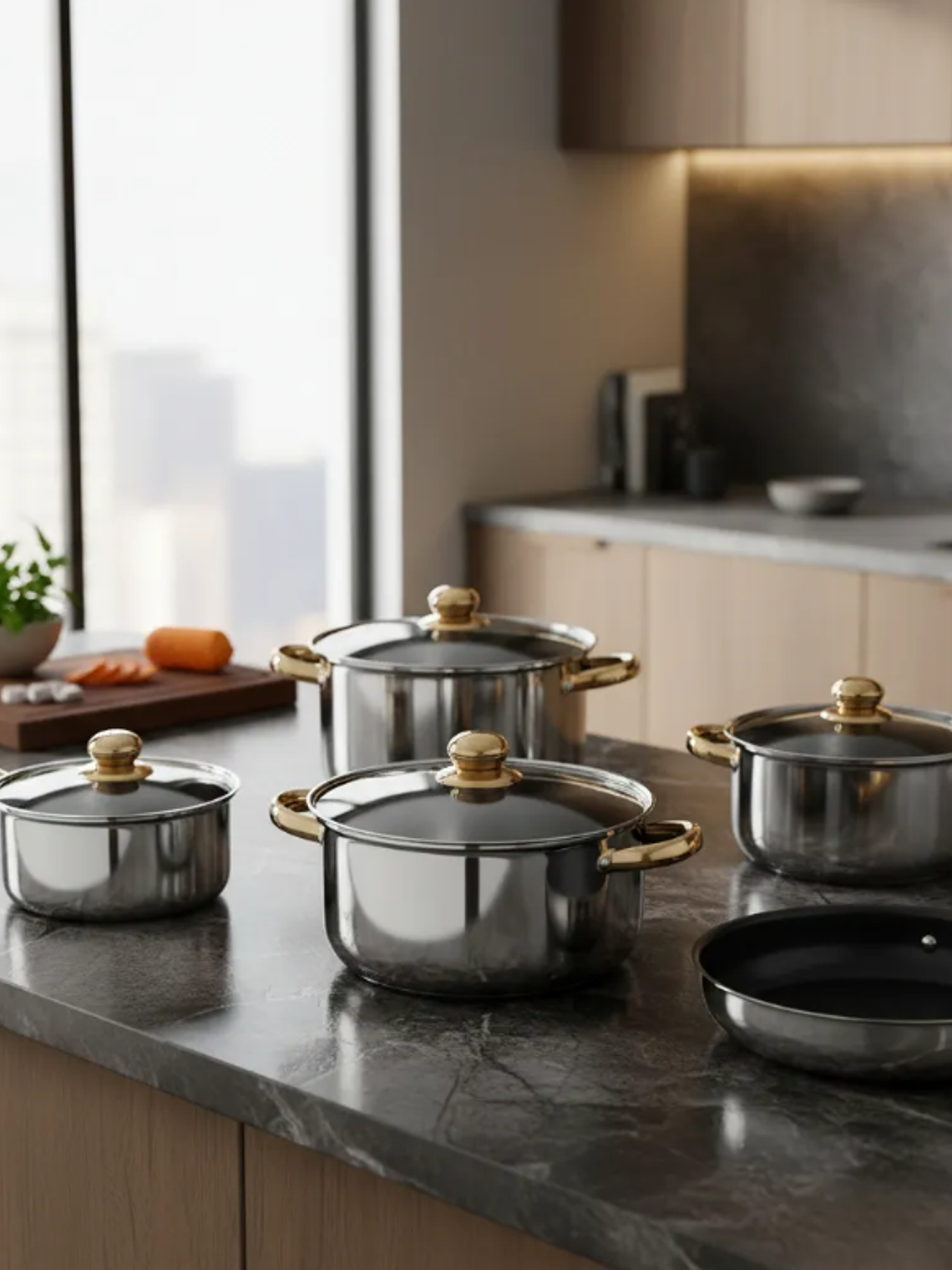 Set Ollas Acero Inoxidable 12 Piezas 4