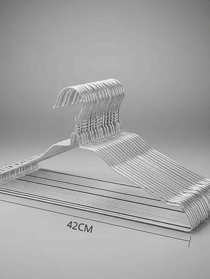 Colgador de ropa metalico de 42 cm 