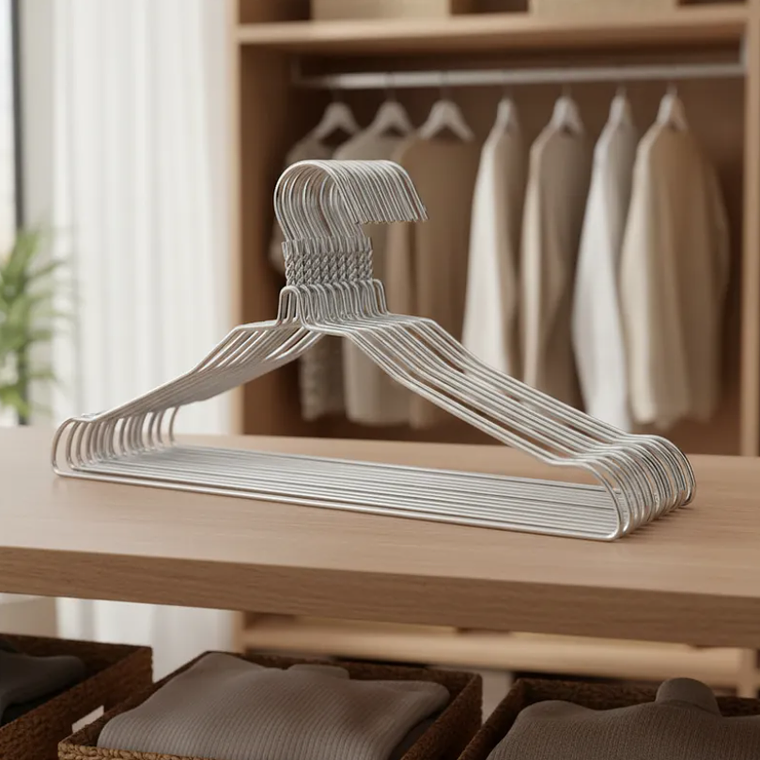 Colgador de ropa metalico de 42 cm  1