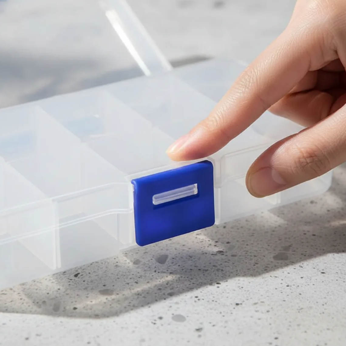 Caja Organizadora Plástica 10 Compartimentos 13x7cm 3