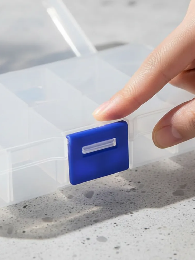 Caja Organizadora Plástica 10 Compartimentos 13x7cm 3