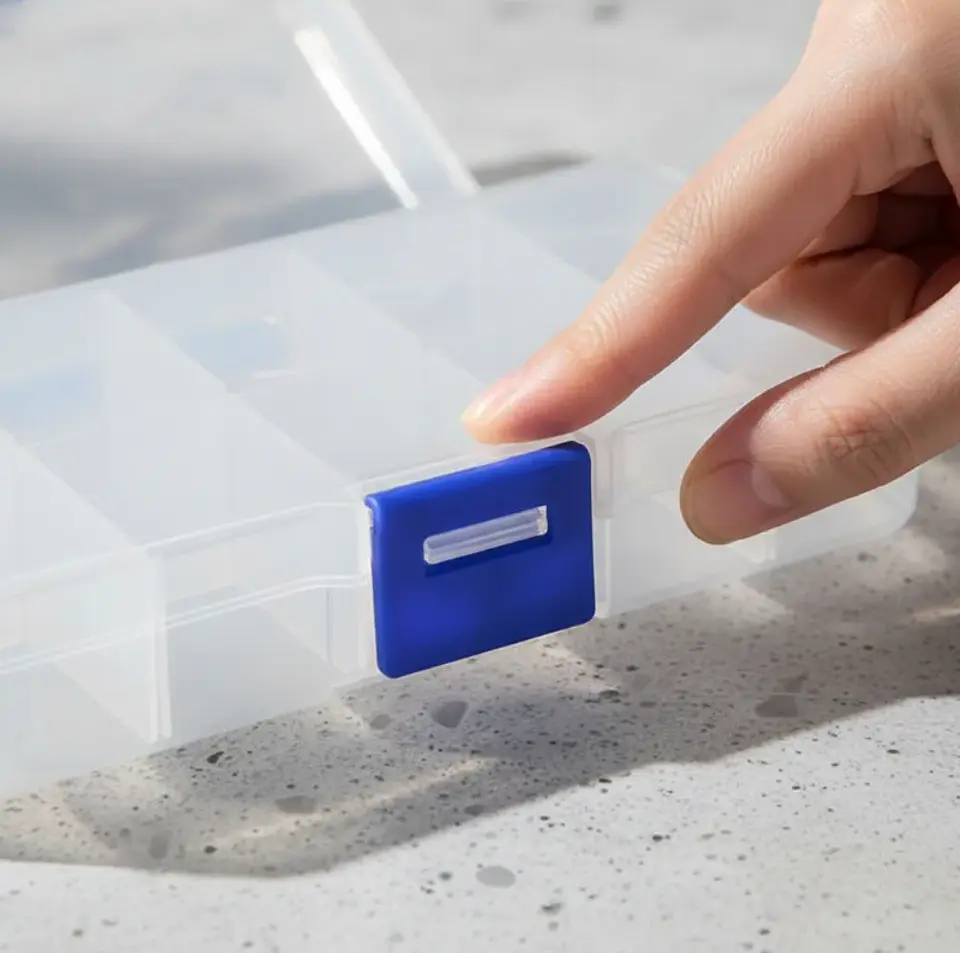 Caja Organizadora Plástica 10 Compartimentos 13x7cm 3