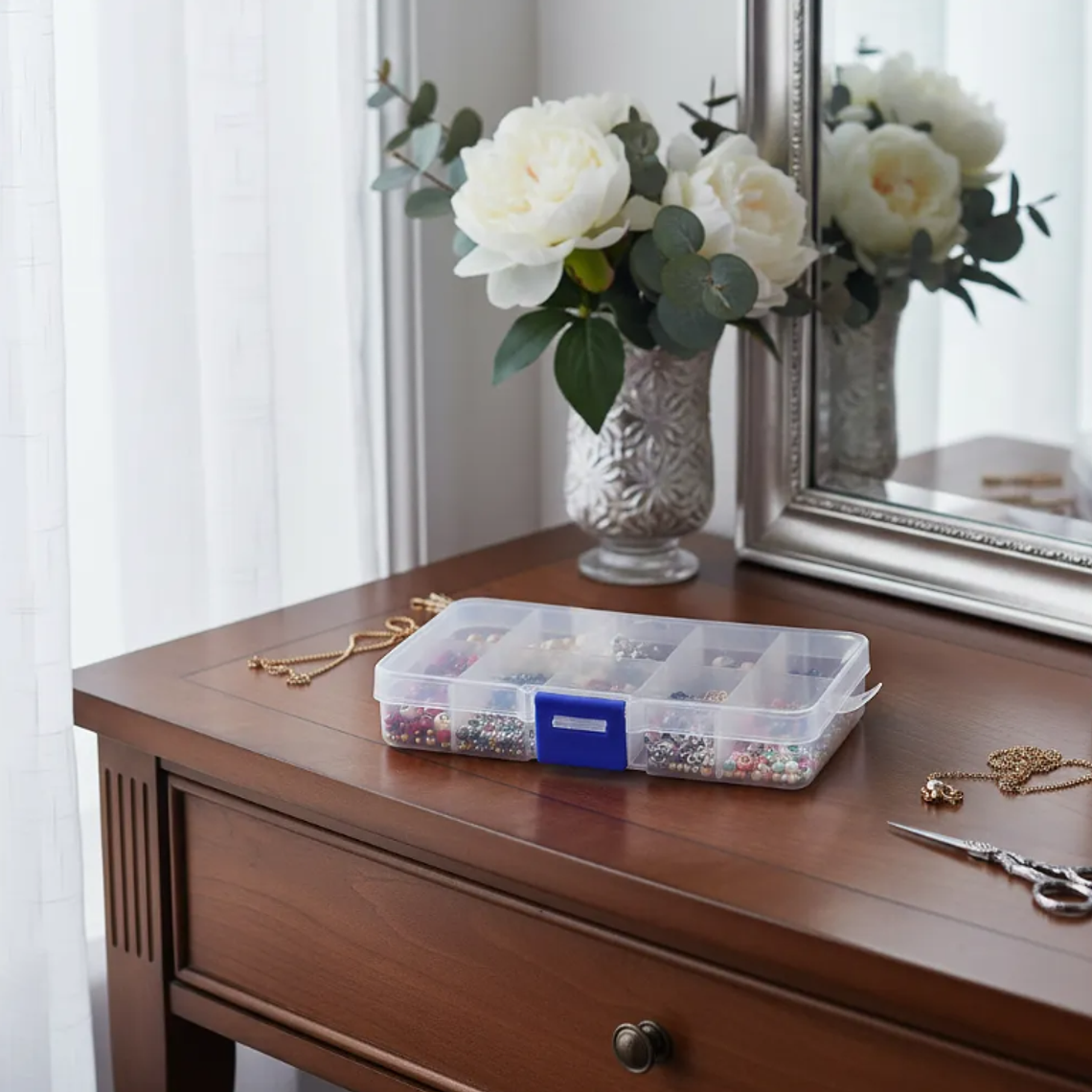 Caja Organizadora Plástica 10 Compartimentos 13x7cm 1