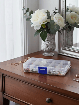 Caja Organizadora Plástica 10 Compartimentos 13x7cm