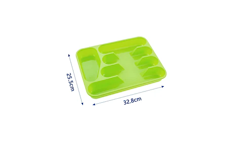 Organizador De Cubiertos Plástico Para Cajón  32.8x25.5cm