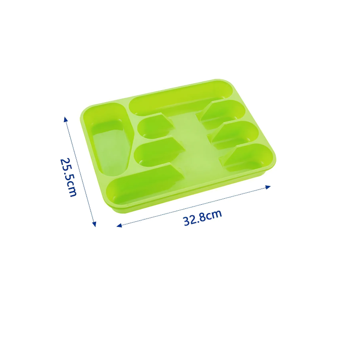 Organizador De Cubiertos Plástico Para Cajón  32.8x25.5cm 2