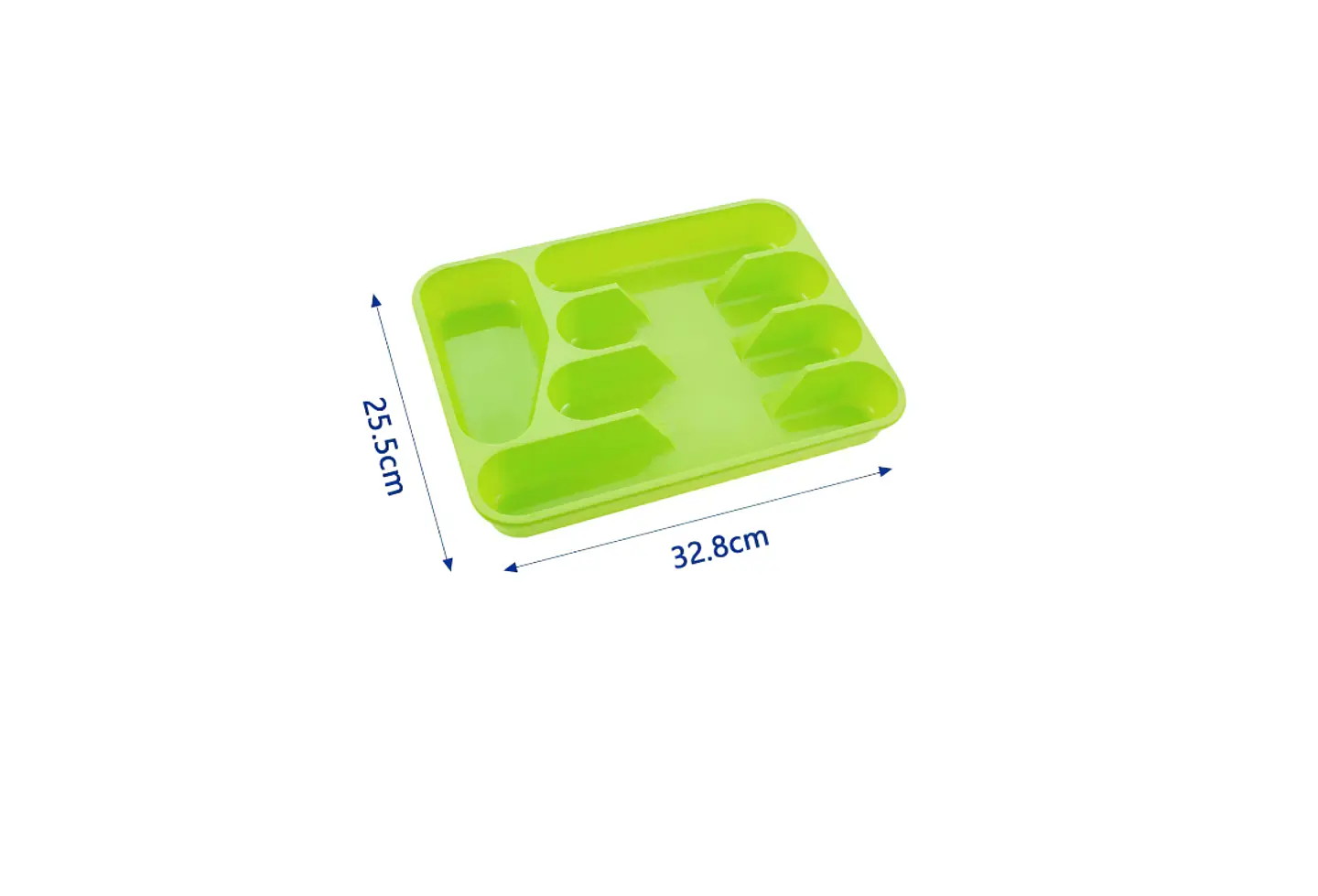 Organizador De Cubiertos Plástico Para Cajón  32.8x25.5cm 2